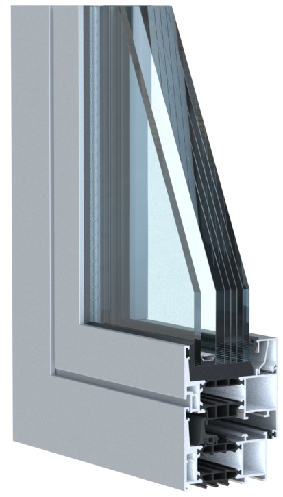 système de fenêtre anti-effraction en aluminium adapté aux fenêtres et portes de bâtiments nécessitant une sécurité élevée