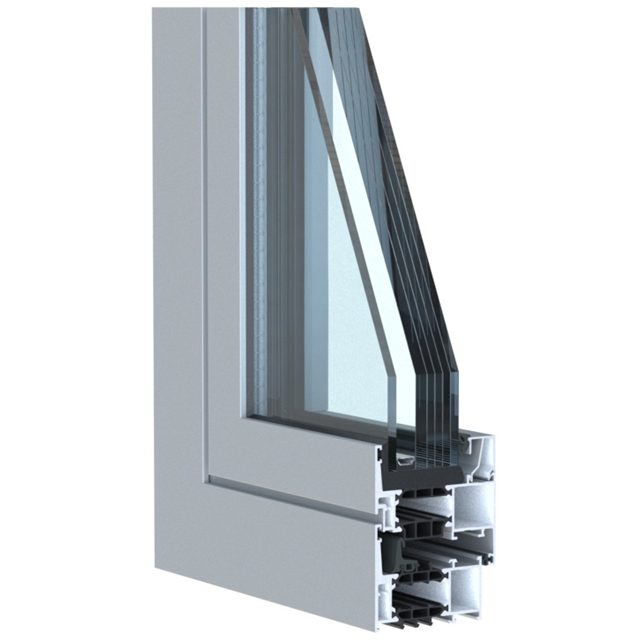 système de fenêtre anti-effraction en aluminium adapté aux fenêtres et portes de bâtiments nécessitant une sécurité élevée