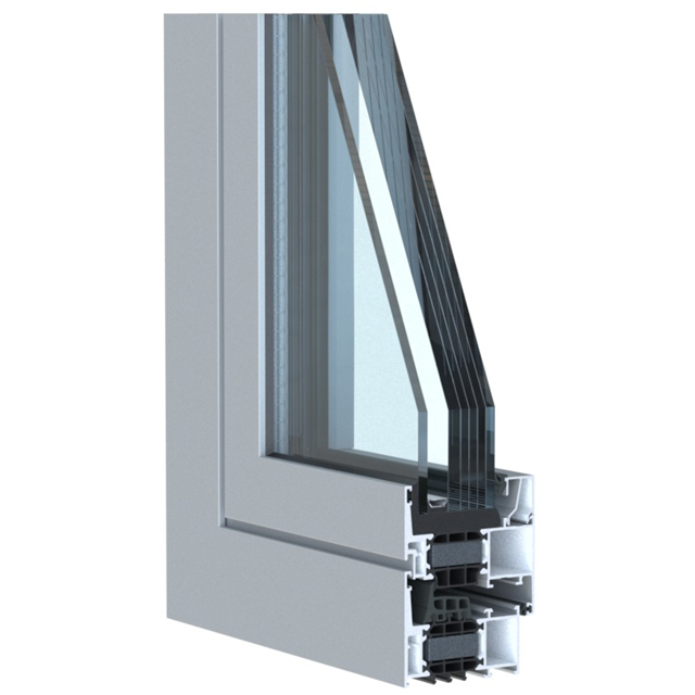 système de fenêtre anti-effraction en aluminium avec isolation, adapté aux fenêtres et portes de bâtiments nécessitant une haute sécurité
