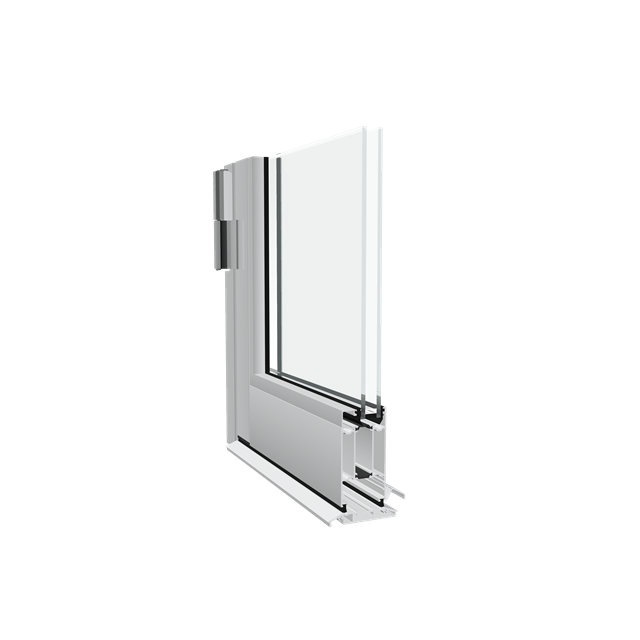 Aluminium door Stormframe II Commercial Door, hinged rebate, Single Door